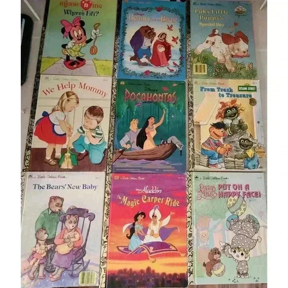 Golden Books Other - Vintage Lot of 9 "The Little Golden Books" Kids Book Publication from 1987-1995